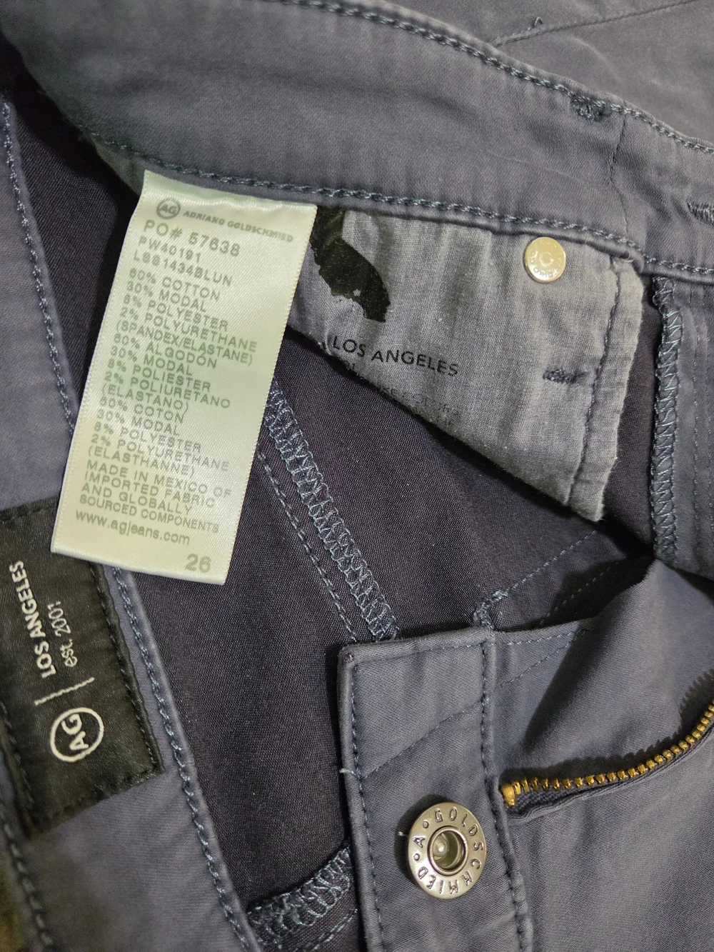 AG Adriano Goldschmied Slim PRIMA Jeans in Dusty Blue